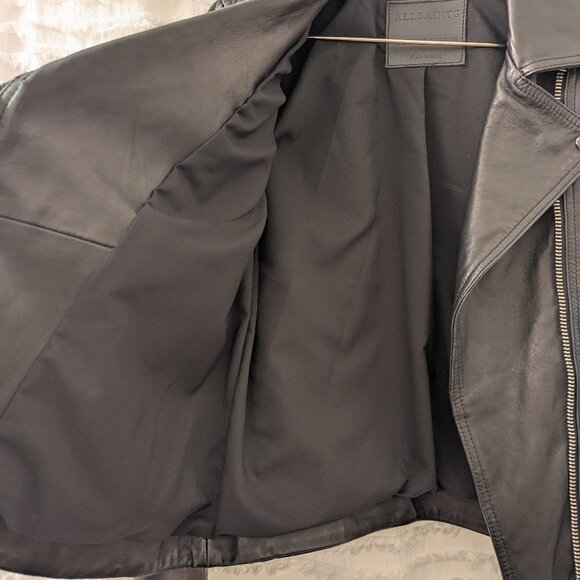 ALLSAINTS LEATHER MOTO JACKET - Picture 7 of 12
